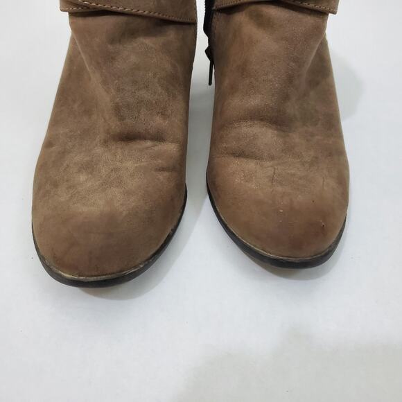 Indigo Rd | Buckle Strap Accent Zip Side Heeled Booties - Picture 9 of 10